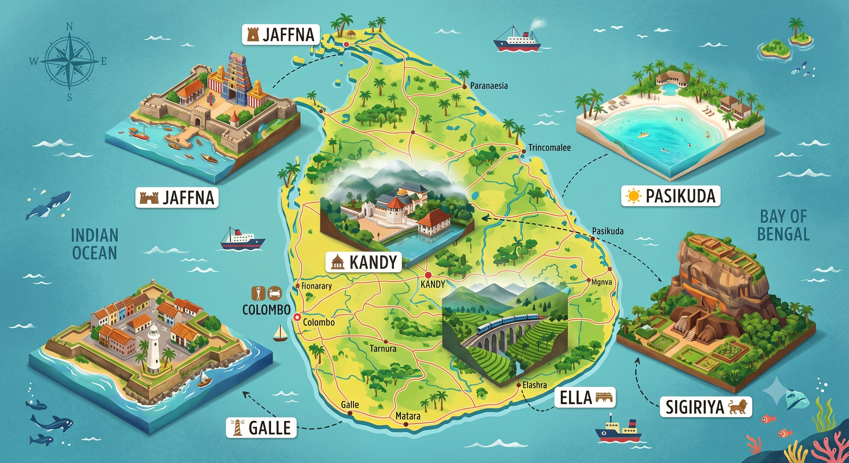 Sri Lanka map